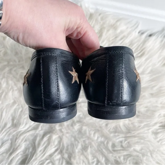 Gucci Jordaan Embroidered Leather Loafer Bee Star
Black Gold Horsebit Size 37.5 - Picture 4 of 11